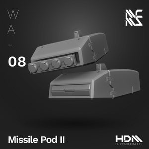 HDM Missile Pod II Set for 1/144 & 1/100 Scale Mecha Model Kits