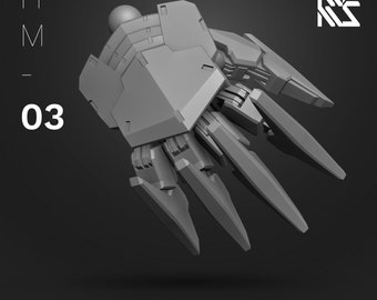 HDM klauwtype wijzers [ver. 2] voor mechamodelkits op schaal 1/144 en 1/100