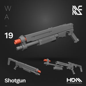 HDM Shotgun for 1/144 Scale Mecha Model Kits