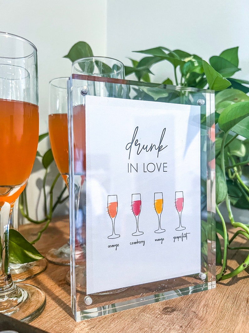 Mimosa Bar Frame Drunk in Love Etsy