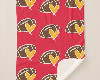Kansas City Chiefs Blanket | Cozy Sherpa Throw Blanket
