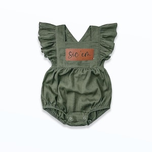 Baylor Bears Ruffle Romper | Picture Perfect Outfit for Baby Girl
