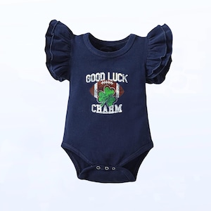 Notre Dame Football Onesie/Top for Baby | Good Luck Charm | Picture Perfect Gameday Outfit for Baby or Toddler