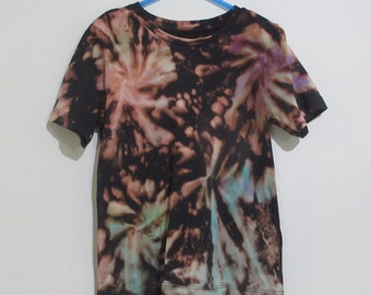 Fireworks Reverse dye kid's tee | blue | black | purple | tie dye | size 5 |