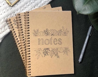 Notes A5 notebook in recycled paper