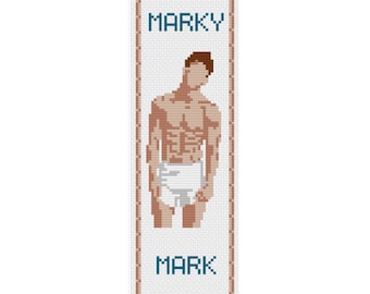 Marky (Book)Mark Bookmark Cross Stitch Pattern PDF, Modern Cross Stitch Bookmark, Cross Stitch Bookmark, Digital Download, Funny Bookmark