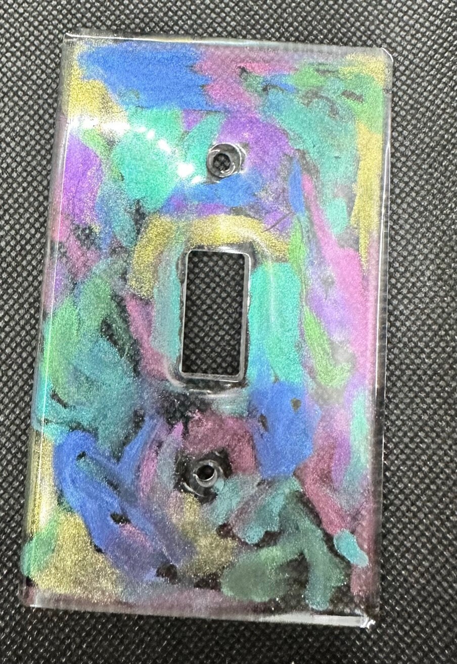Fun and Modern Resin Light Switch and Outlet Covers, Mixed Colors - Etsy