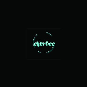 Pode incluir: Um logotipo verde turquesa com a palavra "everbee" em um c&iacute;rculo sobre um fundo preto. O texto "Crafts to try and crafted goods to buy" est&aacute; acima do logotipo e o texto "&copy;2020, everbee. All rights reserved." est&aacute; abaixo do logotipo.