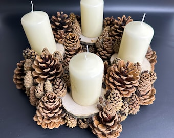 Bixury Lot De 8 Bougeoirs Noël Avent Métal Noir Avec Pique - Support Bougie Stable Pour Couronne, Table, Mariage, Décoration Festive