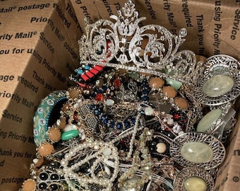 Lot of Costume Jewelry - Unsearched and Untested, Vintage to Modern - Grab Bag/Box