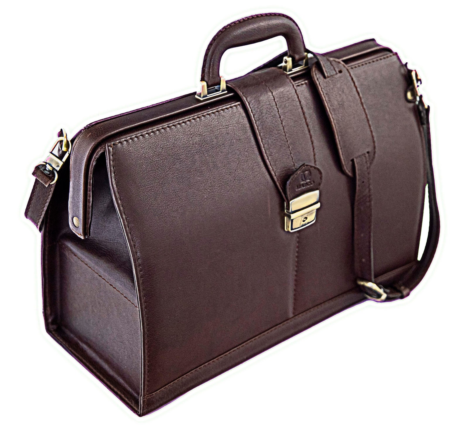 Handmade Leather Doctor Bag with shoulder strap Large Medical Etsy