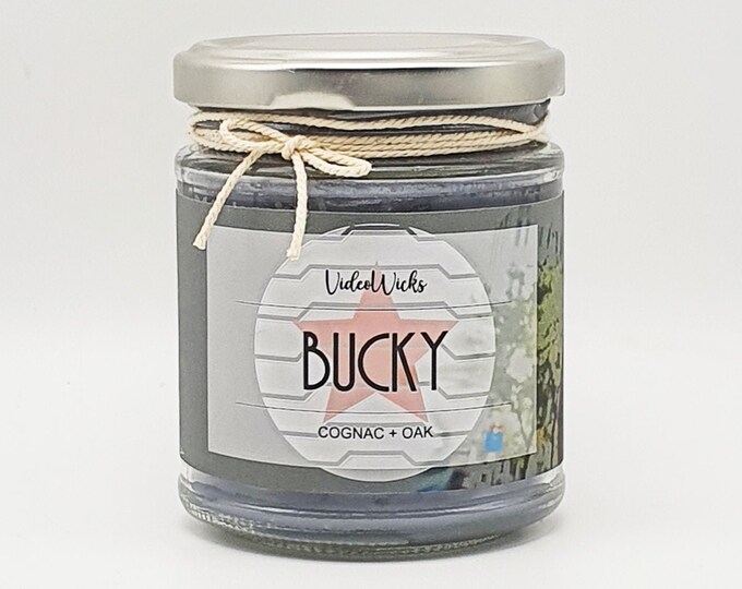 Bucky, James Barnes 7oz Soy Fandom Container Candle. Etsy