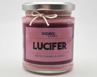 lucifer | 7oz Soy Fandom Character Candle | Salted Caramel.