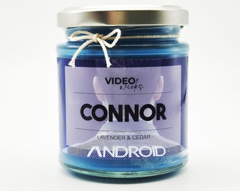 Connor Android | Detroit Become Human | 7oz Soy Fandom Candle | Highly Scented
