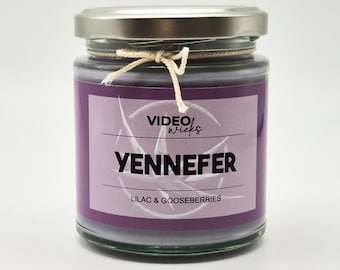 Yennefer | 7oz Soy Fandom Character Candle | Lilac, Gooseberries.