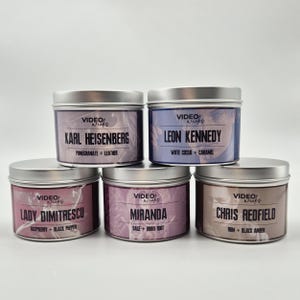 Resident Evil | 5 4oz Soy Candle Tin Collection