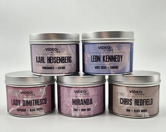 Resident Evil | 5 4oz Soy Candle Tin Collection