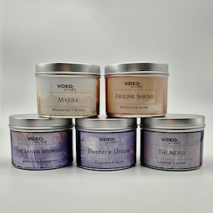Dark Souls Soy Candle Tin Collection: Firelink, Majula, Hunter&#39;s Dream