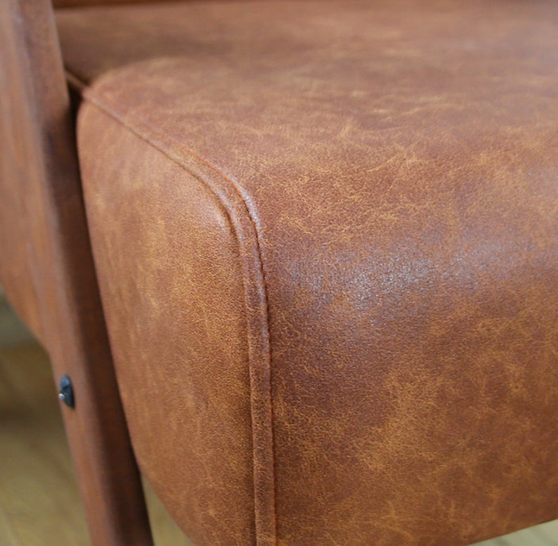 Mid century leather armchair