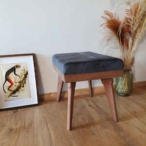 Mid century Ottoman, vintage ottoman