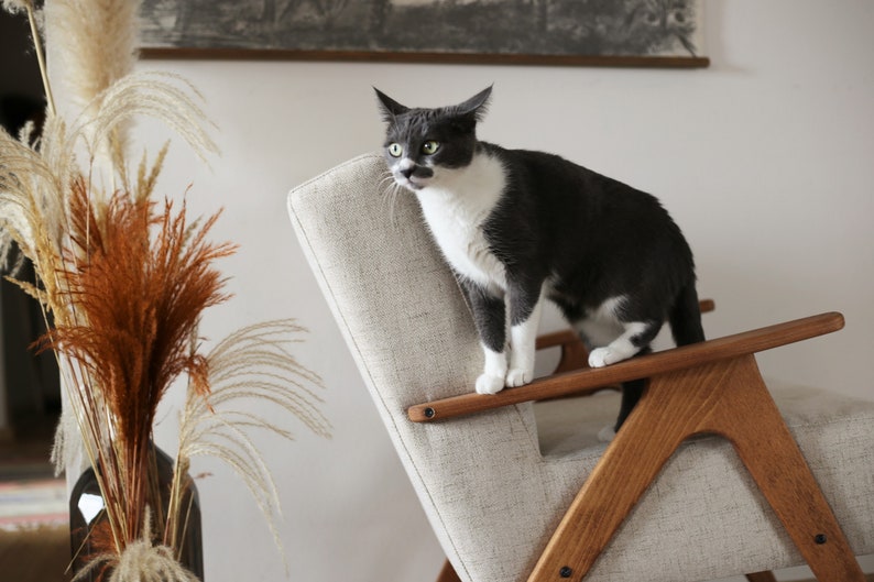 beige vintage armchair