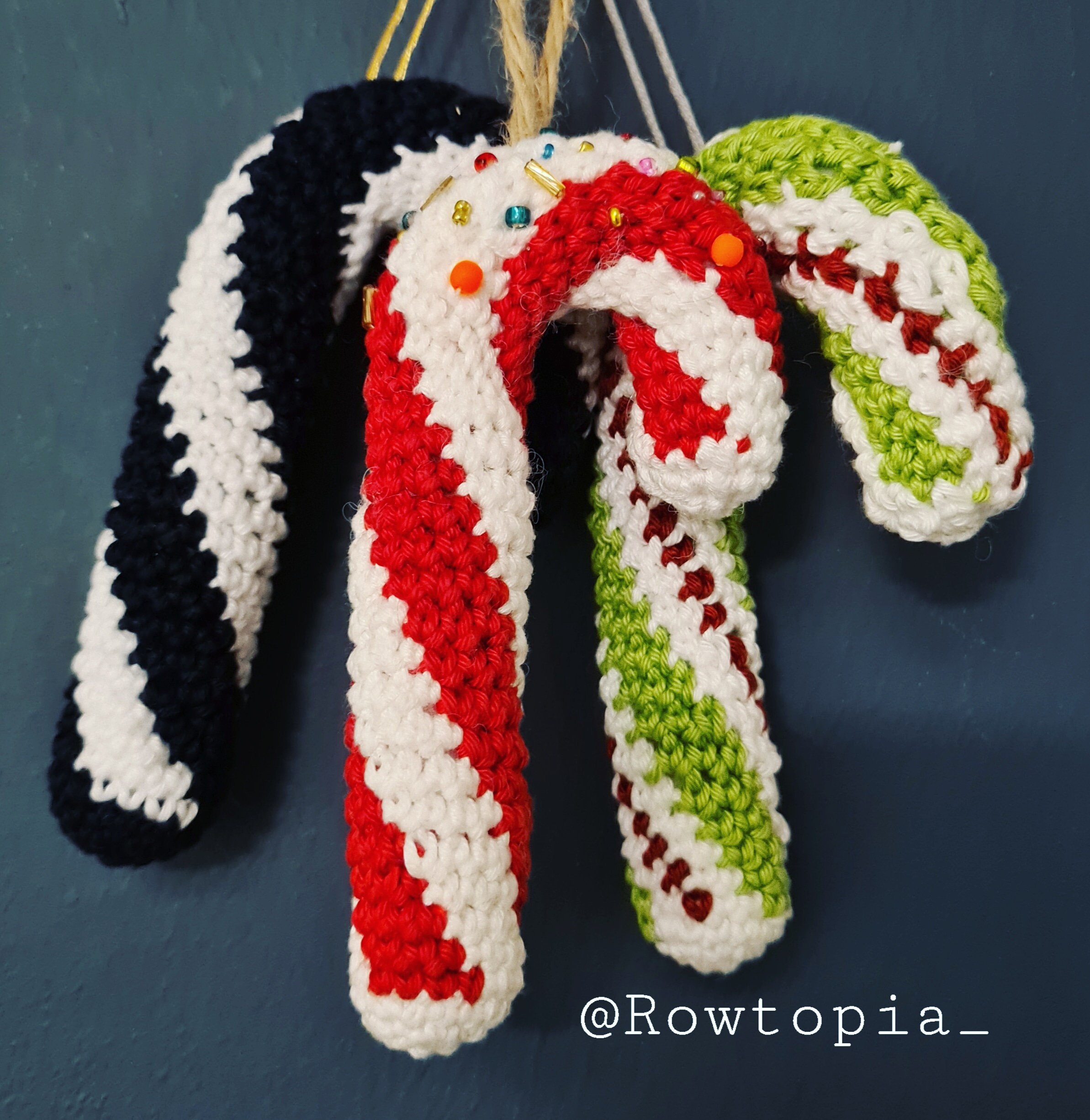 Candy Cane Crochet Pattern - Etsy