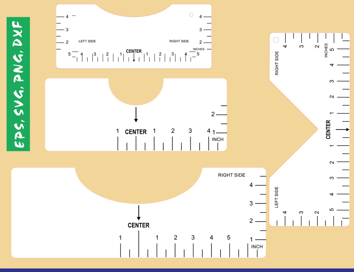 Download Tshirt Ruler SVG Bundle t-shirt alignment tool svg T-shirt ...