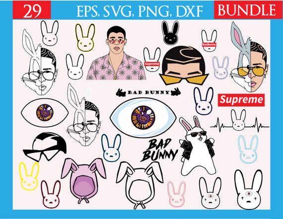 Bad Bunny Svg Bugs Bad Bunny Cut File Bad Bunny Logo Svg Etsy
