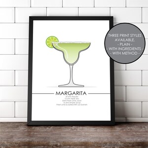 Cocktail Collection  | Margarita Cocktail Print