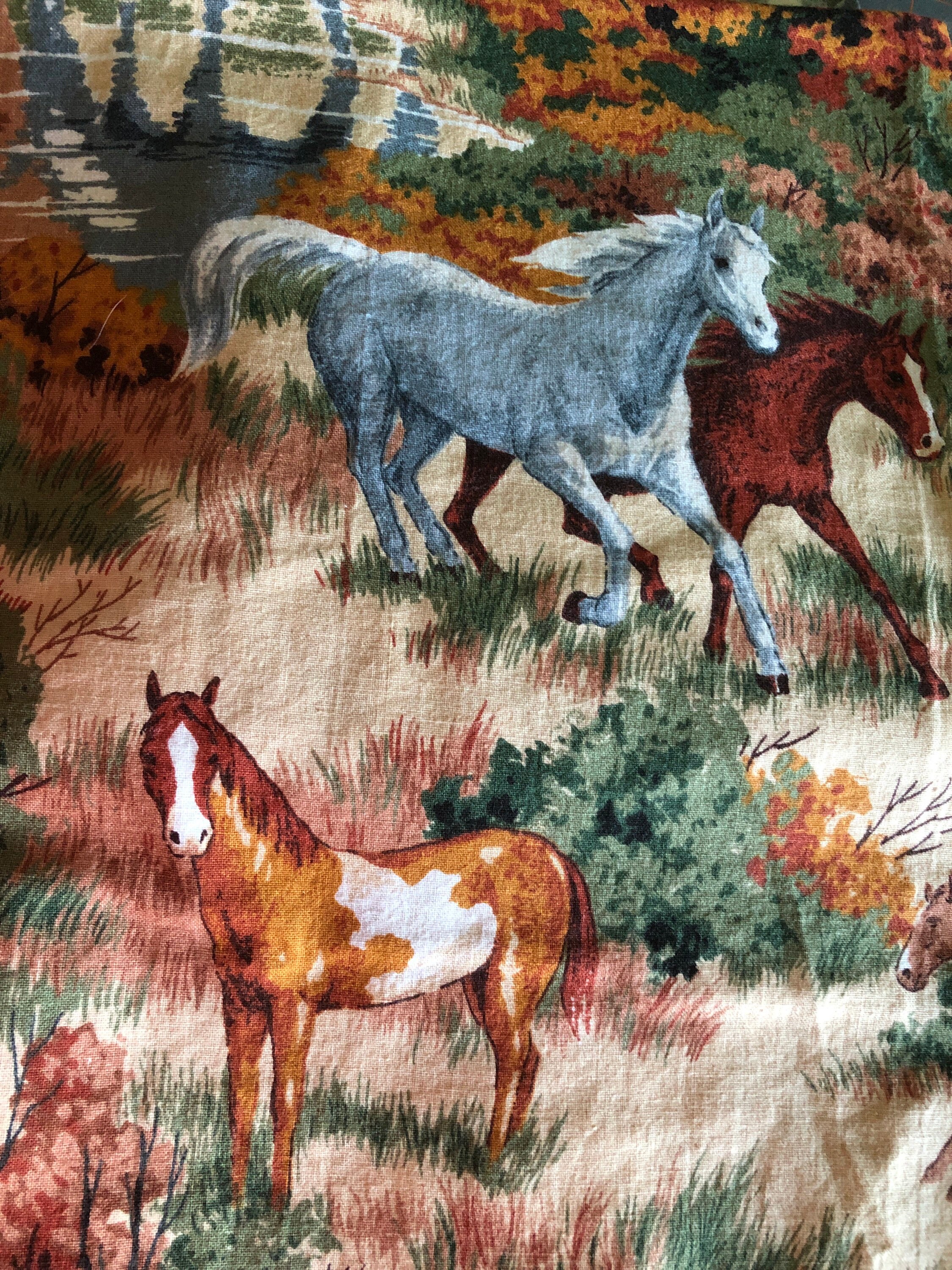 Horse fabric free shipping 100 cotton fat quarters Etsy