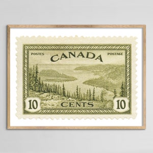 Kanada Landschaftsstempel Druck