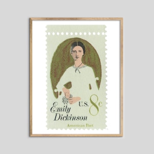 USA Emily Dickinson StempelDruck