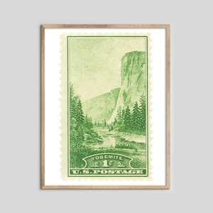 USA Yosemite Park Stempel Druck