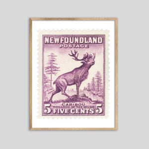 Neufundland Caribou StempelDruck