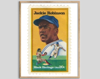 USA Jackie Robinson Stamp Print