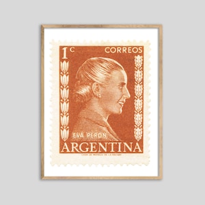 Argentinien Eva Peron StempelDruck