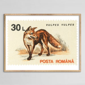 Rumänien Fuchs Stempel Print