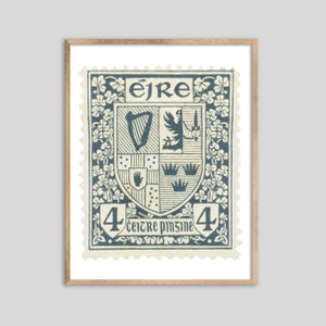 Irland SchildStempel Print