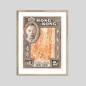Hong Kong Street Stempeldruck