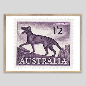 Australien Tasmanischer TigerStempel Druck