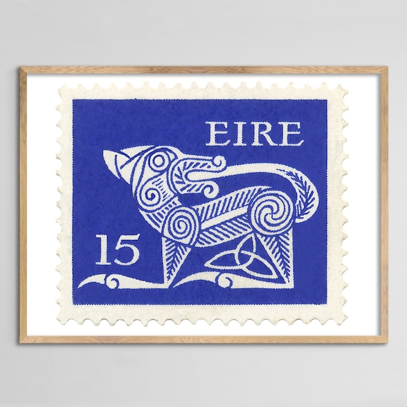 Ireland Stamp Art Print