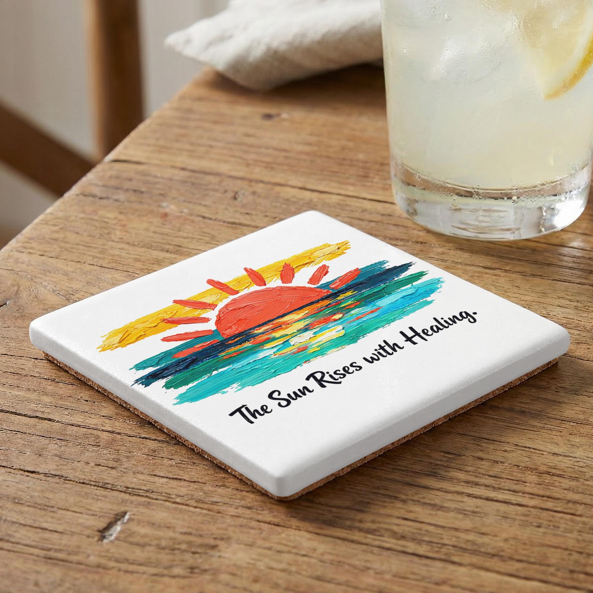 Positive Sun Rises Inspirational Sun Rises With Healing PNG, Textured Ocean Sunrise ...
