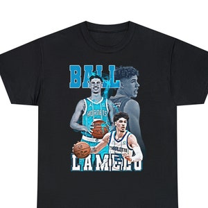 LaMelo Ball Charlotte Hornets NBA Slam Cover Tee Shirt - Limotees
