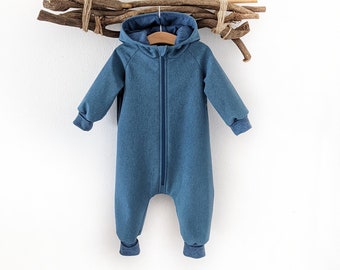 Softshelloverall / Outdooranzug / neutral / jeansblau /  Softshellanzug/ Outdooroverall/ Overall /