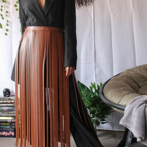 Vegan Leather Fringe Belt for Women Adjustable Fringe Skirt Goth Leather Harness Belt With Fringe Soft Leather Tassel Belt Etsy