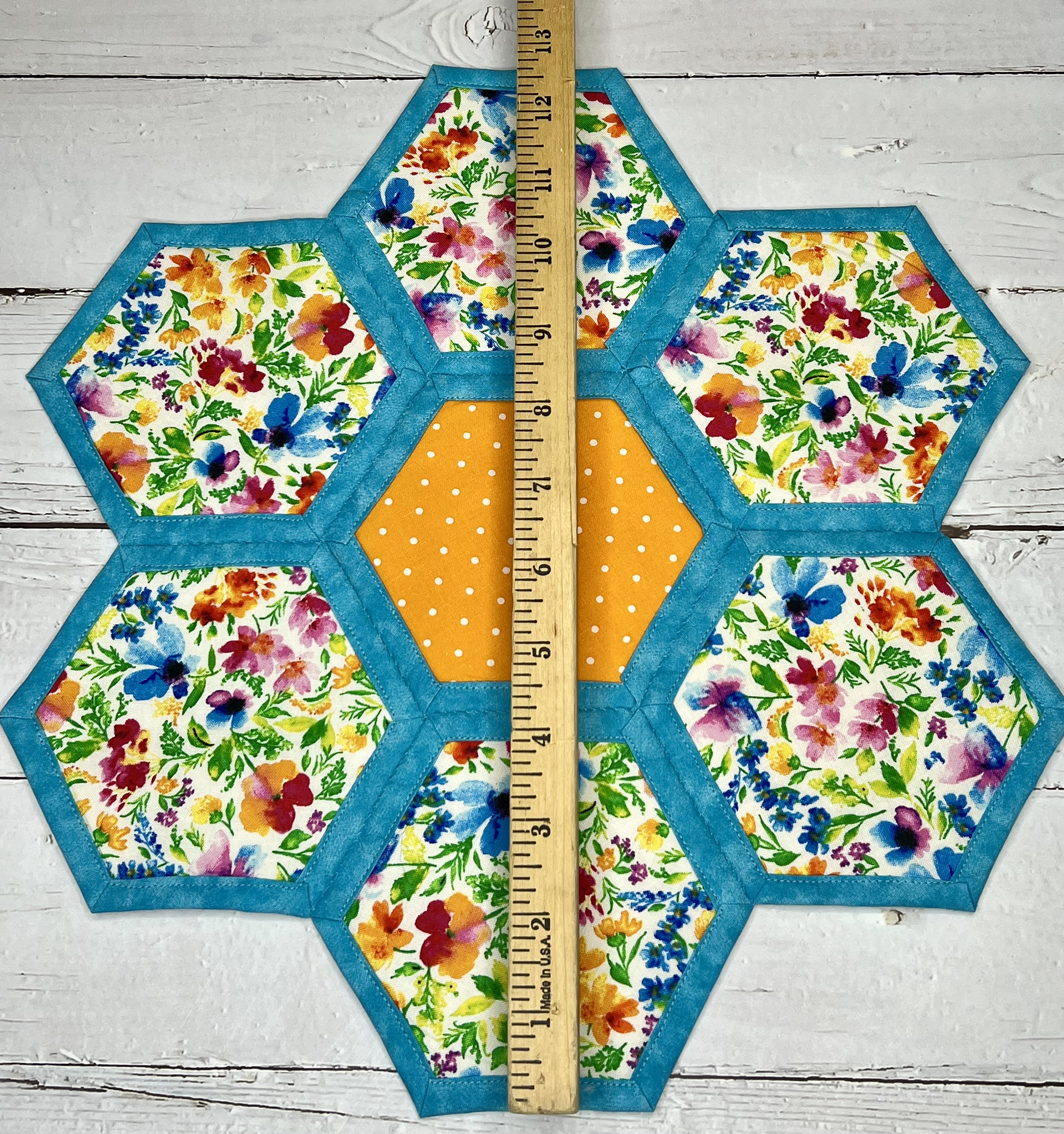 Spring Table Topper Floral Quilted Table Topper: Spring Centerpiece, Cottage Decor - Etsy
