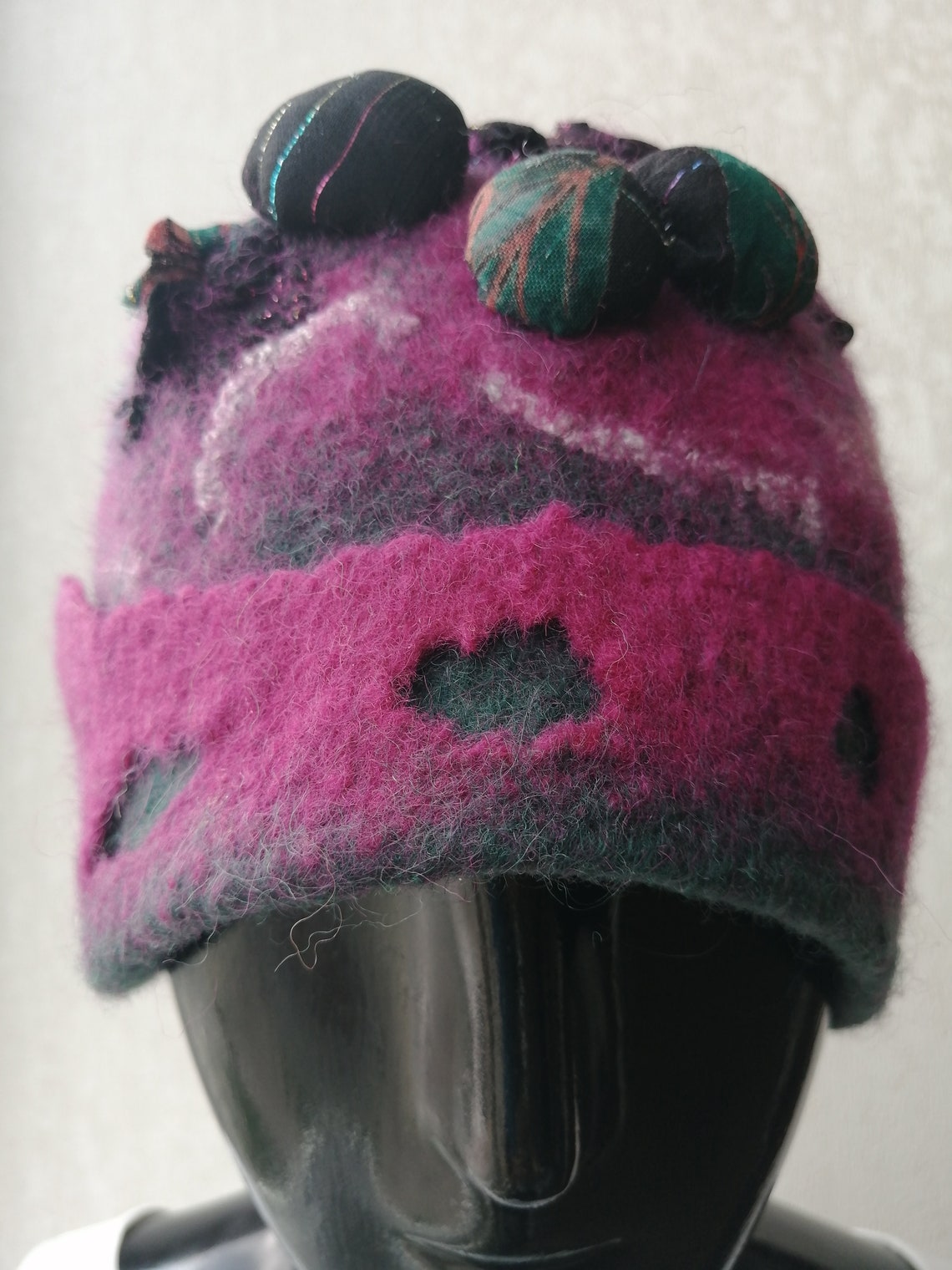 Hand Felted Hatfelt Hathatfelted Hatwool Hatwinter - Etsy