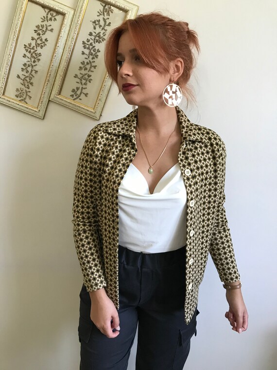 Checkered Vintage Women's Shirt 70's