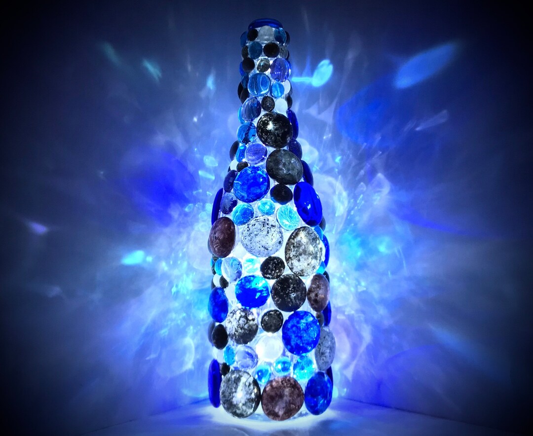 BLUE GALAXY Love Lamp The Upcycled Handmade Lamp You Never Etsy.de