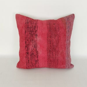 Funda de almohada decorativa 16x16 -Almohada étnica- Almohada Kilim -Almohada vintage -Almohada de tiro -Almohada para sofá -Almohada boho -Almohadas Sham